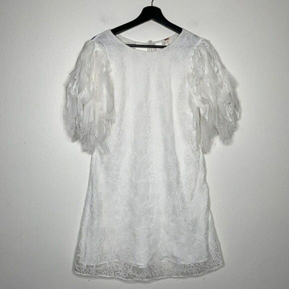 Free People Songbird Mini Dress White Size Large - Picture 5 of 13